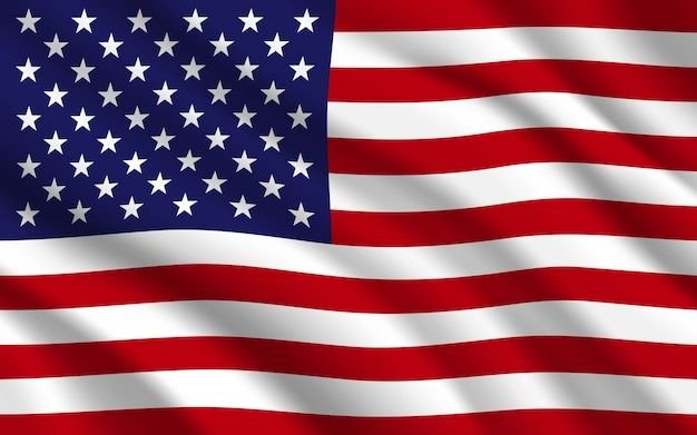 Premium Vector _ Flag of USA or United States of America background_